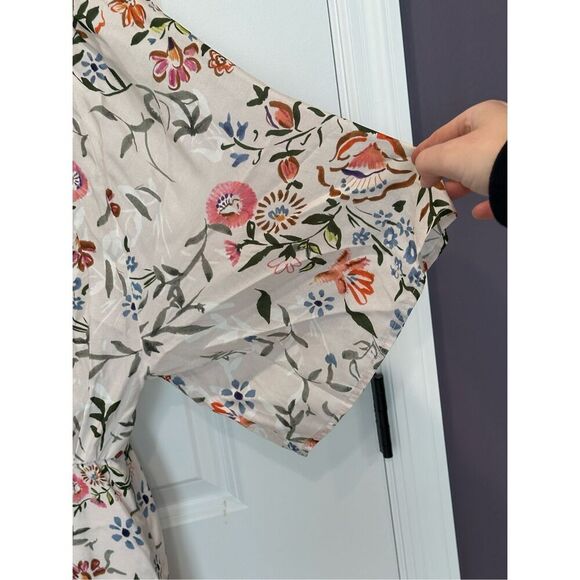 NWT Anthropologie Laia Botanical Wrap Top Dress Size 12 - Picture 4 of 11